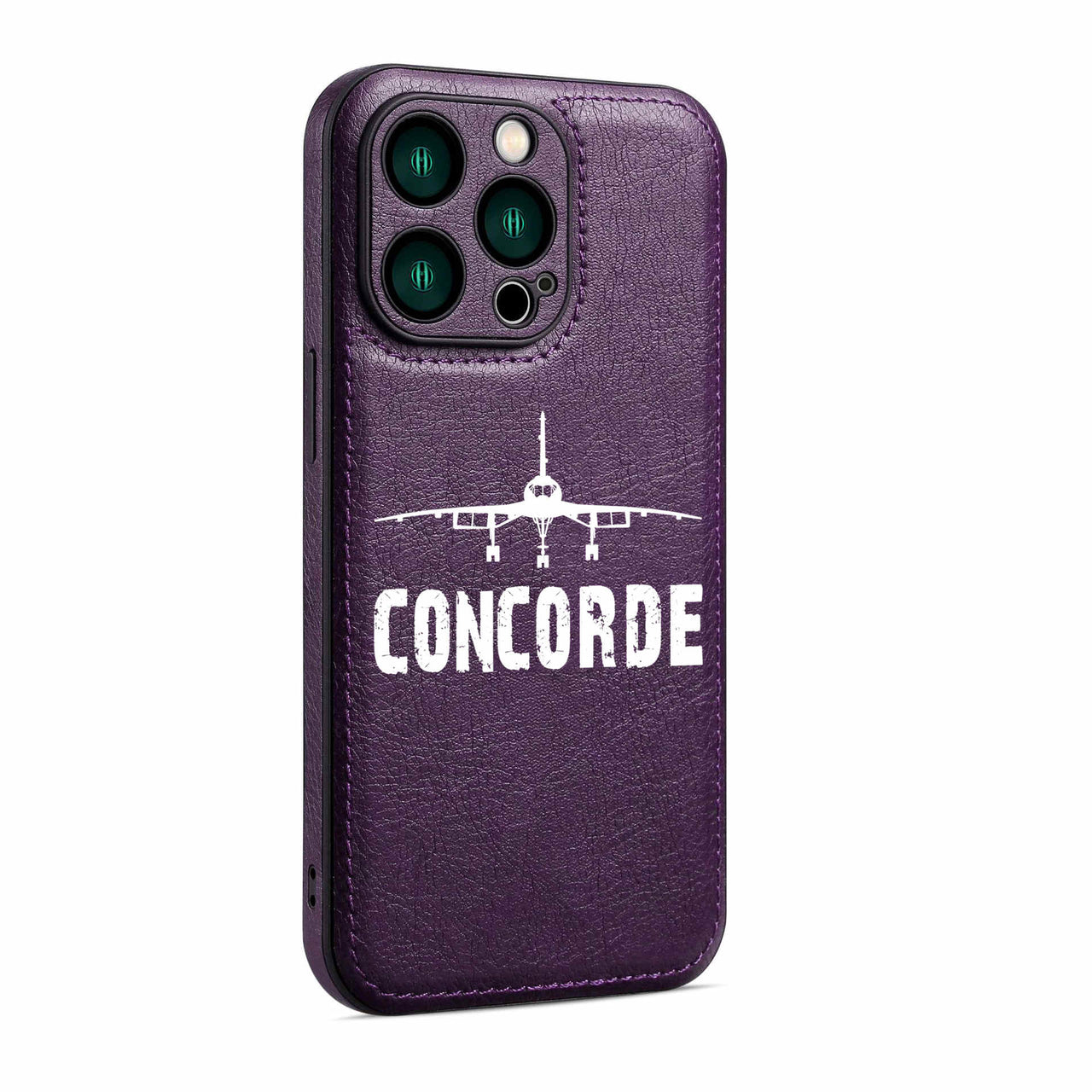Concorde & Plane Designed Leather iPhone Cases