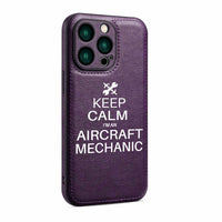 Thumbnail for Aircraft Mechanic Designed Leather iPhone Cases