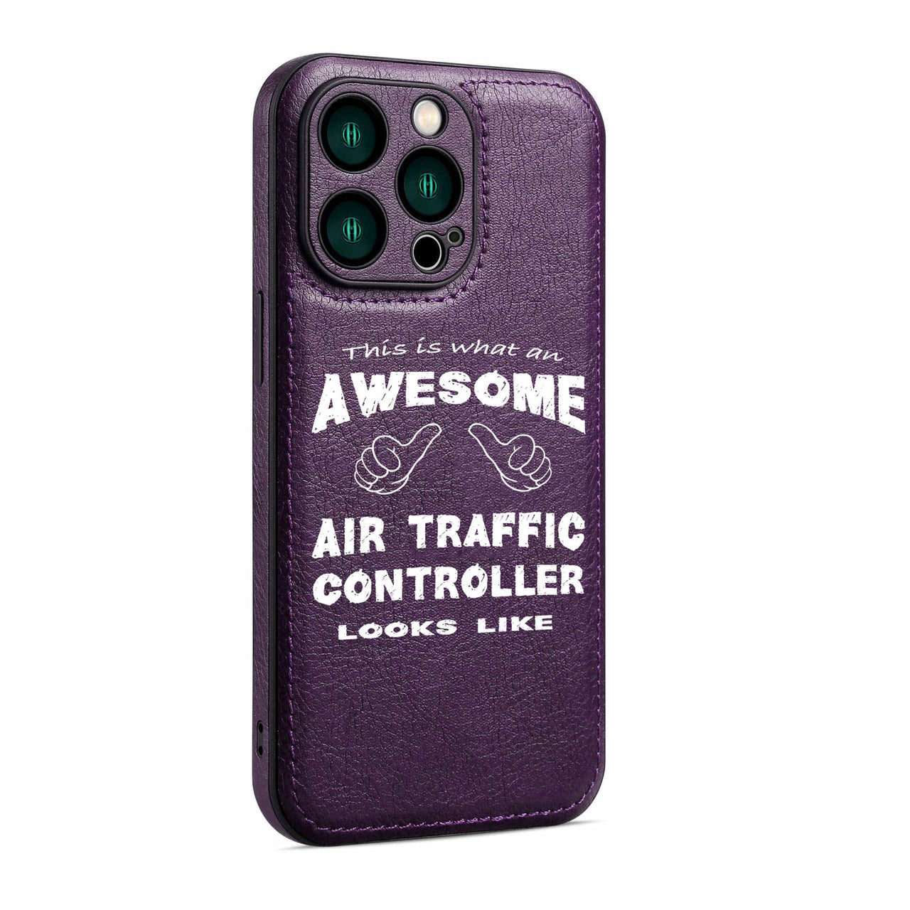 Air Traffic Controller Designed Leather iPhone Cases