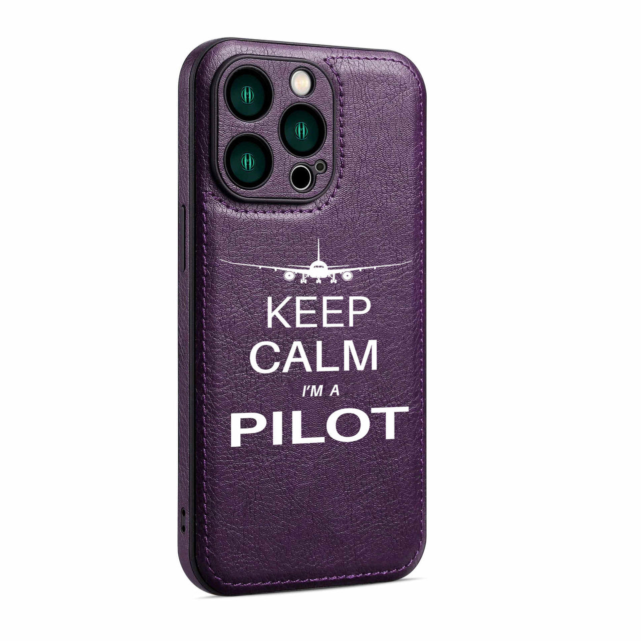 Pilot (777 Silhouette) Designed Leather iPhone Cases