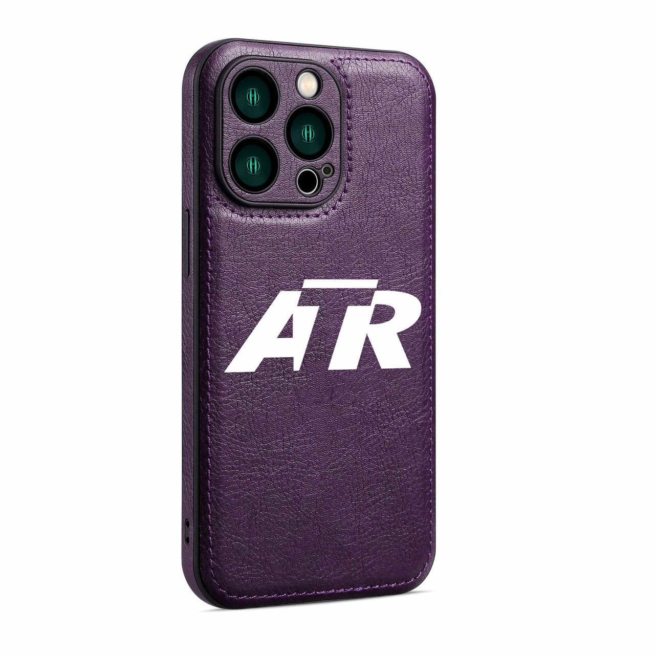 ATR & Text Designed Leather iPhone Cases