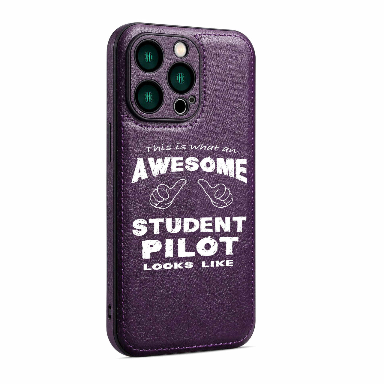 Student Pilot Designed Leather iPhone Cases