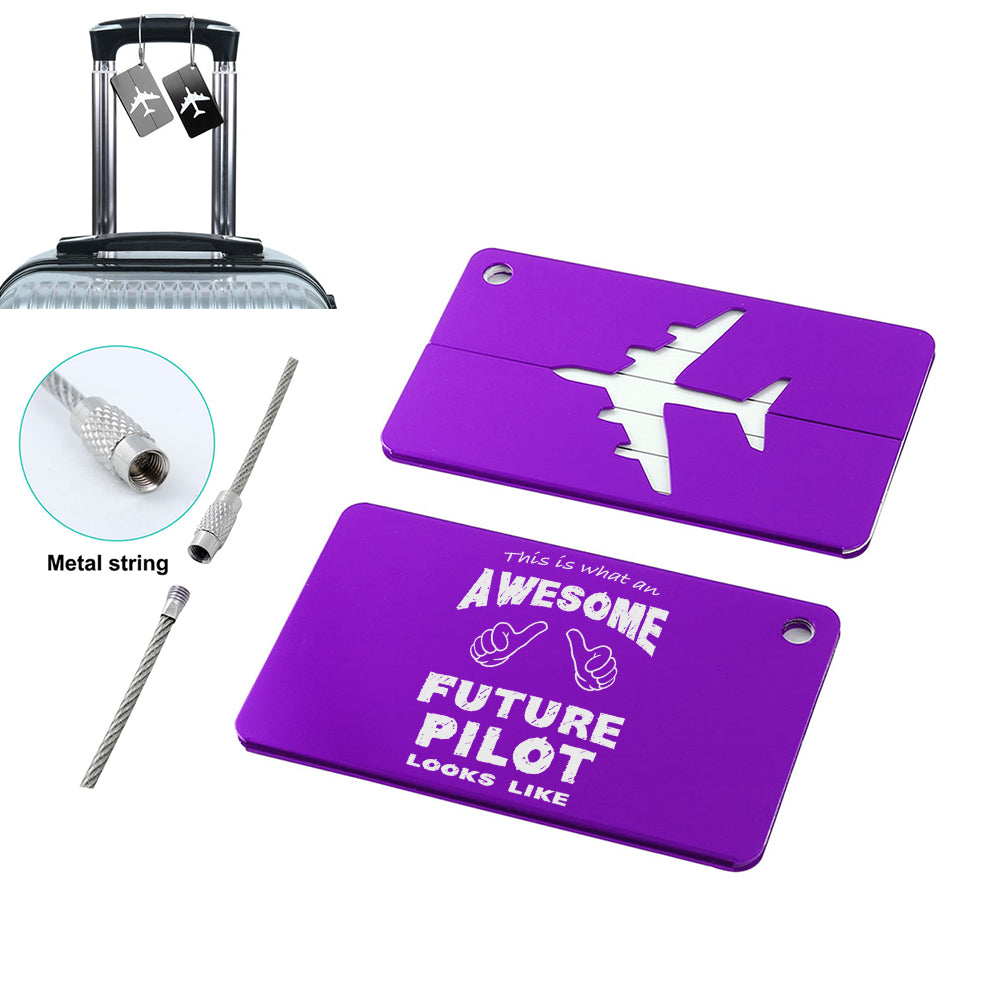 Future Pilot Designed Aluminum Luggage Tags