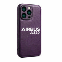 Thumbnail for Airbus A320 & Text Designed Leather iPhone Cases