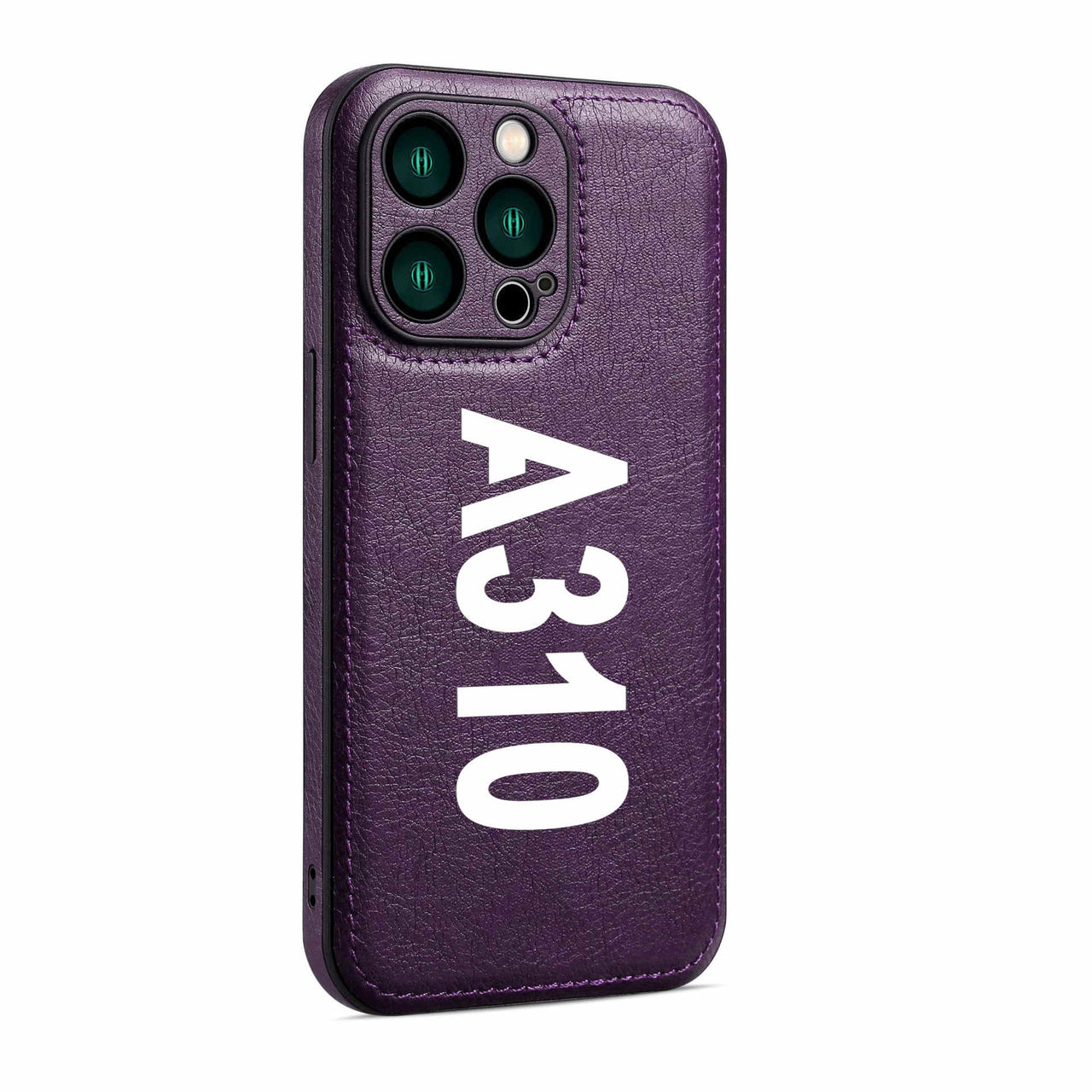 A310 Text Designed Leather iPhone Cases