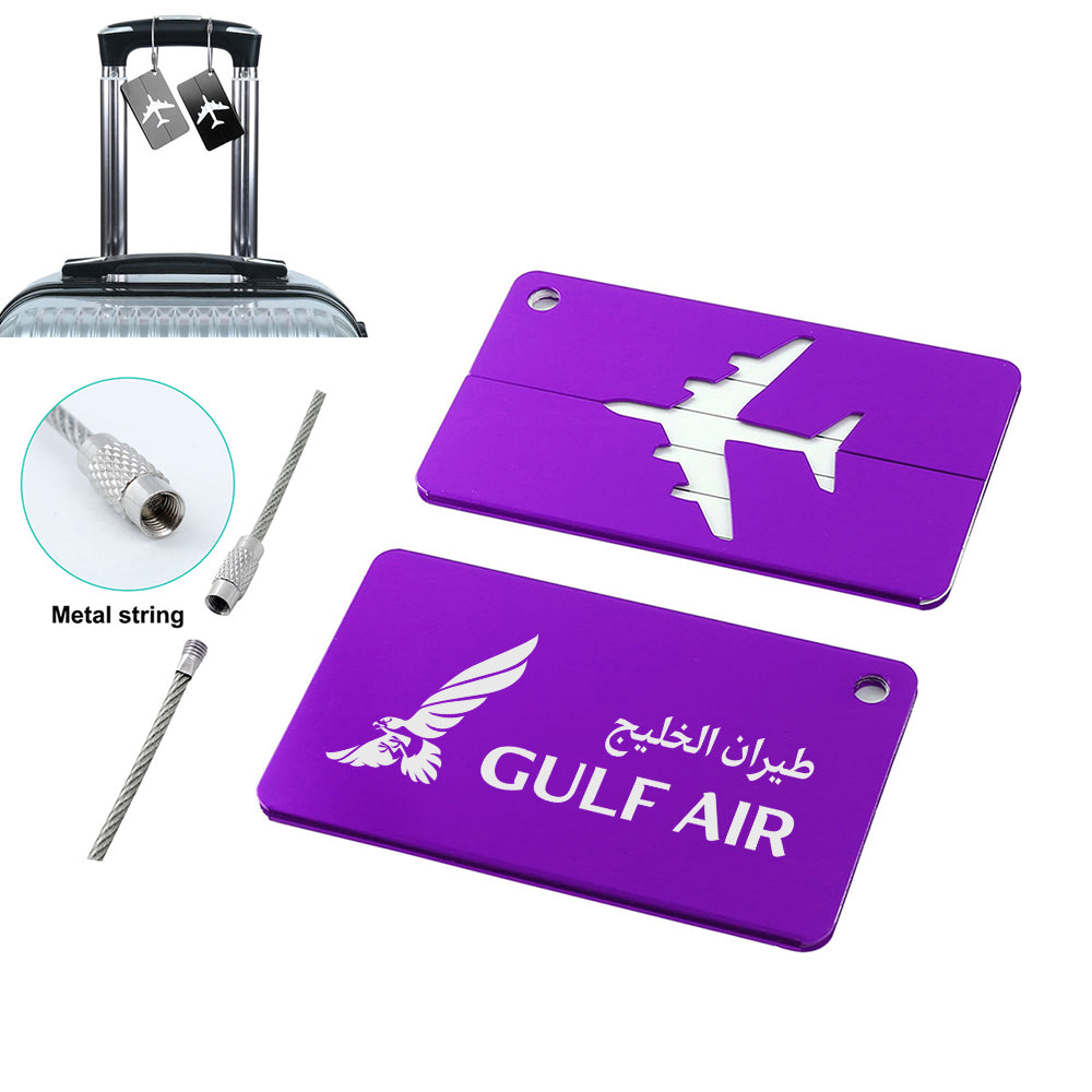 Gulf Air Designed Aluminum Luggage Tags