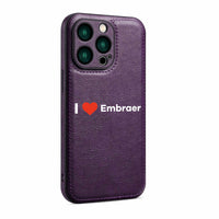 Thumbnail for I Love Embraer Designed Leather iPhone Cases