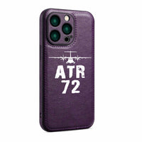 Thumbnail for ATR-72 & Plane Designed Leather iPhone Cases