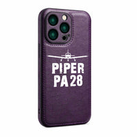 Thumbnail for Piper PA28 & Plane Designed Leather iPhone Cases