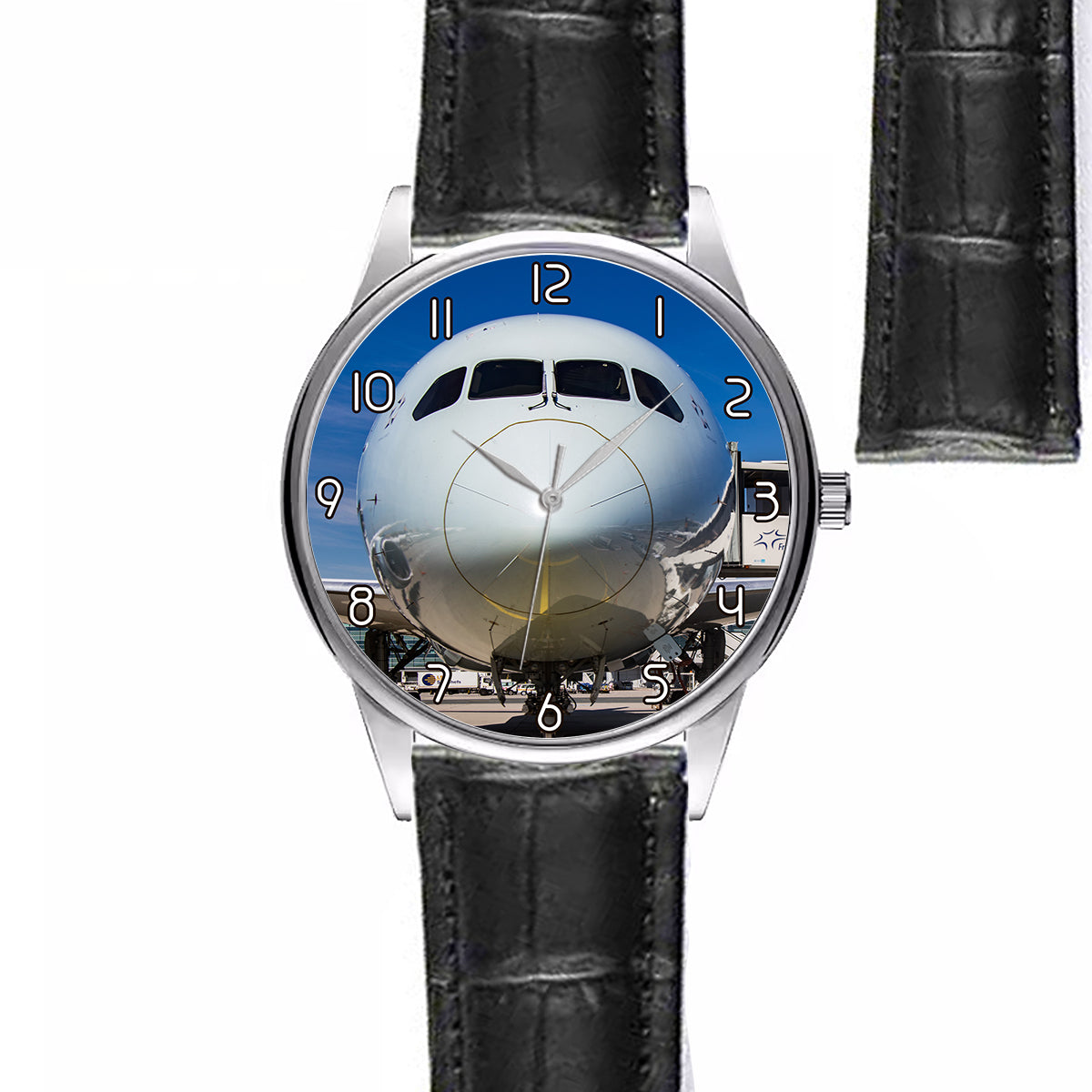 Face to Face with Boeing 787 Designed Fashion Leather Strap Watches