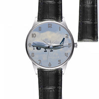 Thumbnail for Cathay Pacific Airbus A350 Designed Fashion Leather Strap Watches