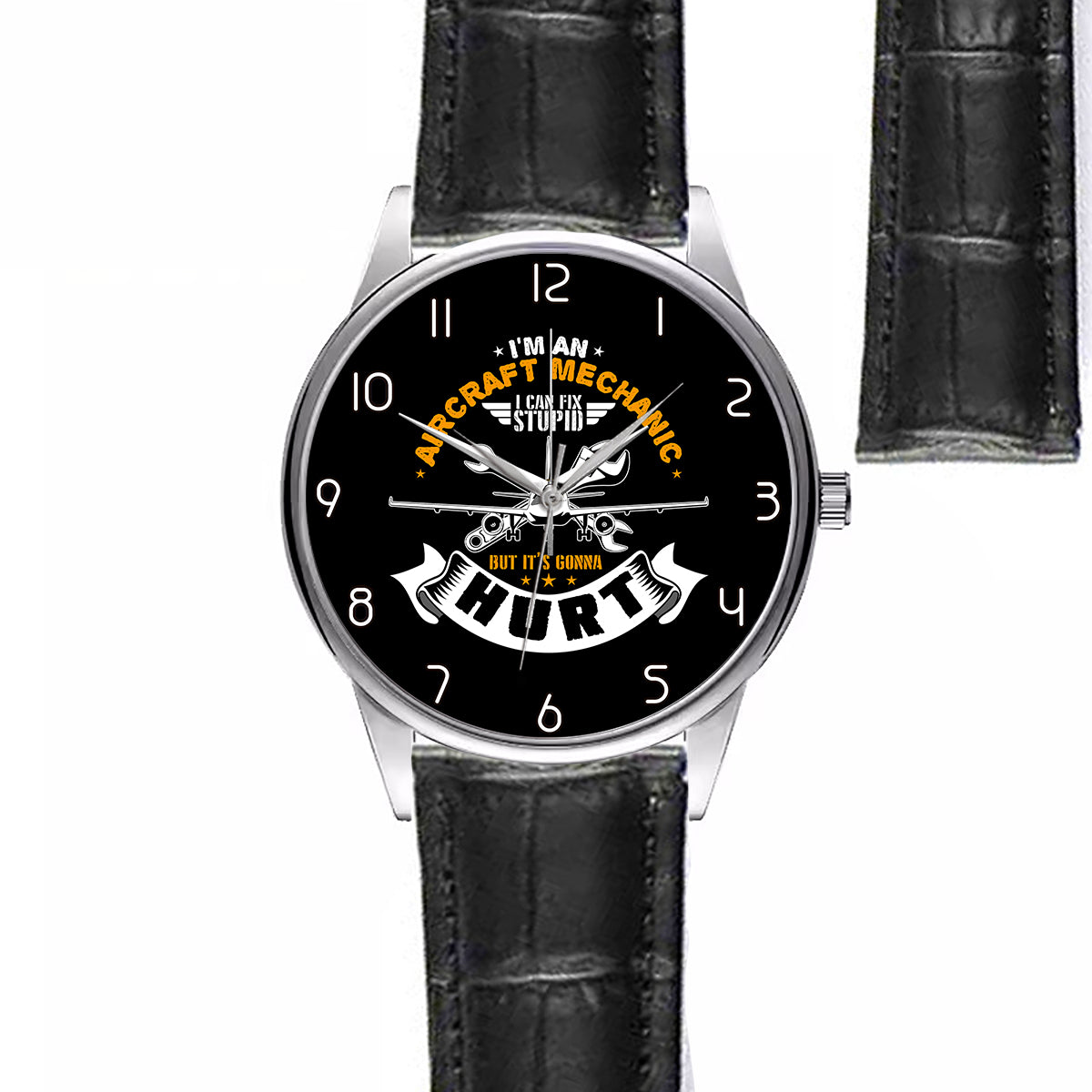 I'm an Aircraft Mechanic Designed Fashion Leather Strap Watches