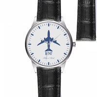 Thumbnail for Boeing 747 Designed Fashion Leather Strap Watches