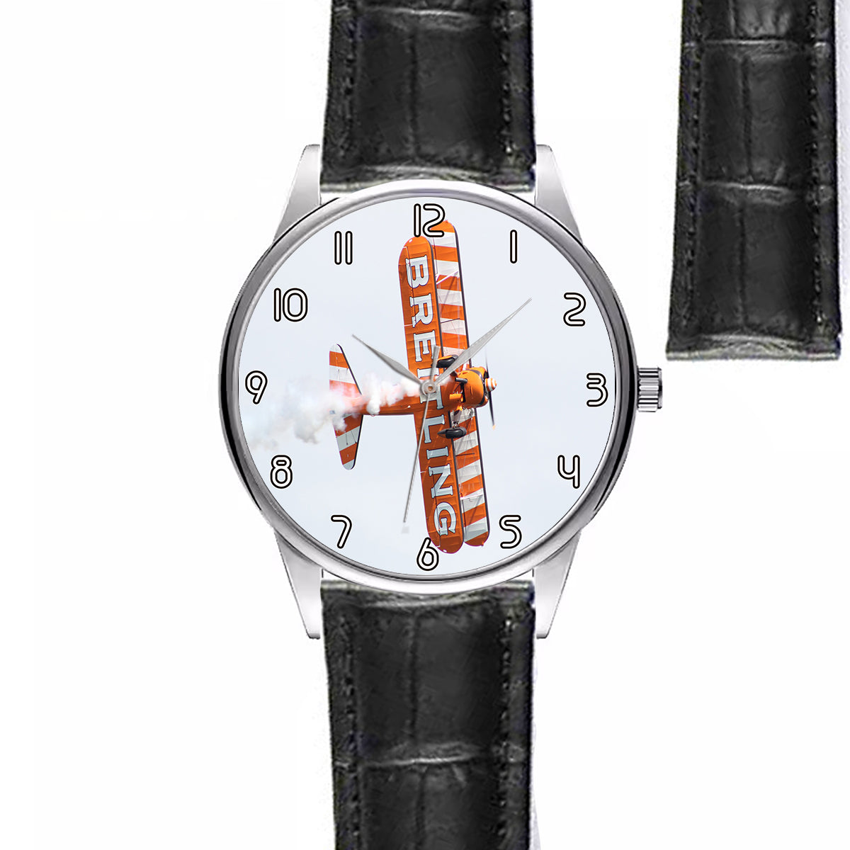 Breitling Show Aircraft Designed Fashion Leather Strap Watches