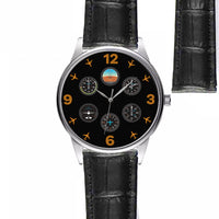 Thumbnail for Pilot's Six Pack Designed Fashion Leather Strap Watches