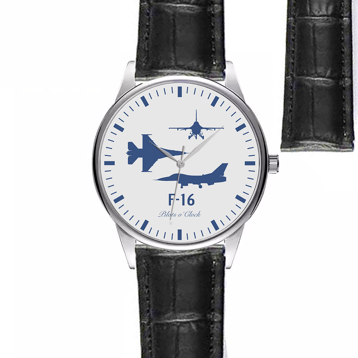 Fighting Falcon F-16 (Special) Designed Fashion Leather Strap Watches