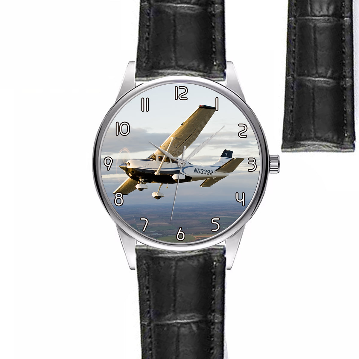 Cruising Cessna Designed Fashion Leather Strap Watches