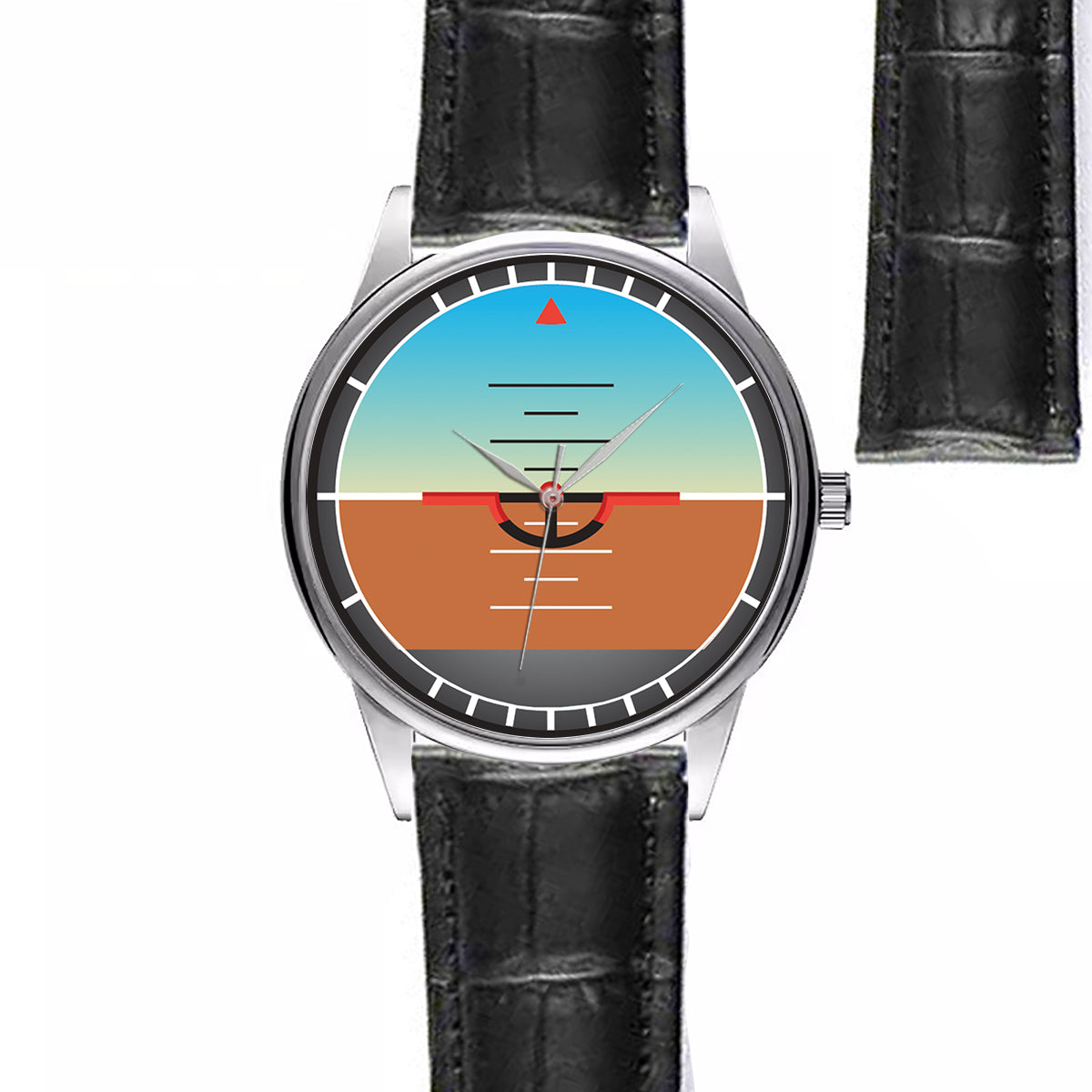 Gyro Horizon Designed Fashion Leather Strap Watches