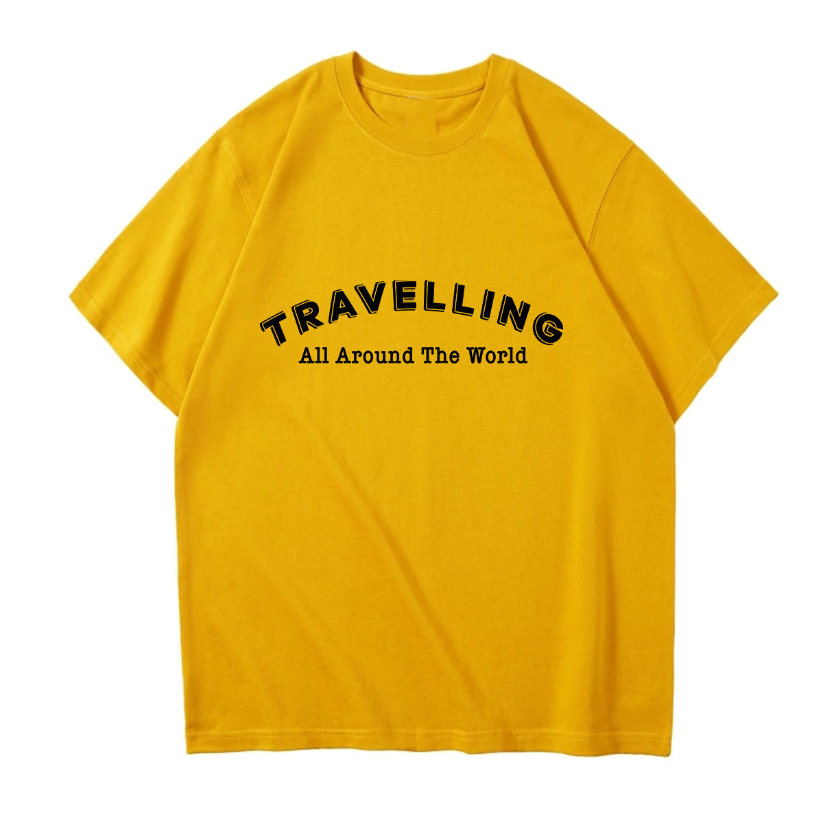 Travelling All Around The World Designed Relax Fit T-Shirts