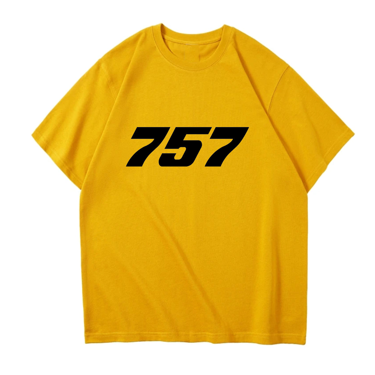 757 Flat Text Designed Relax Fit T-Shirts