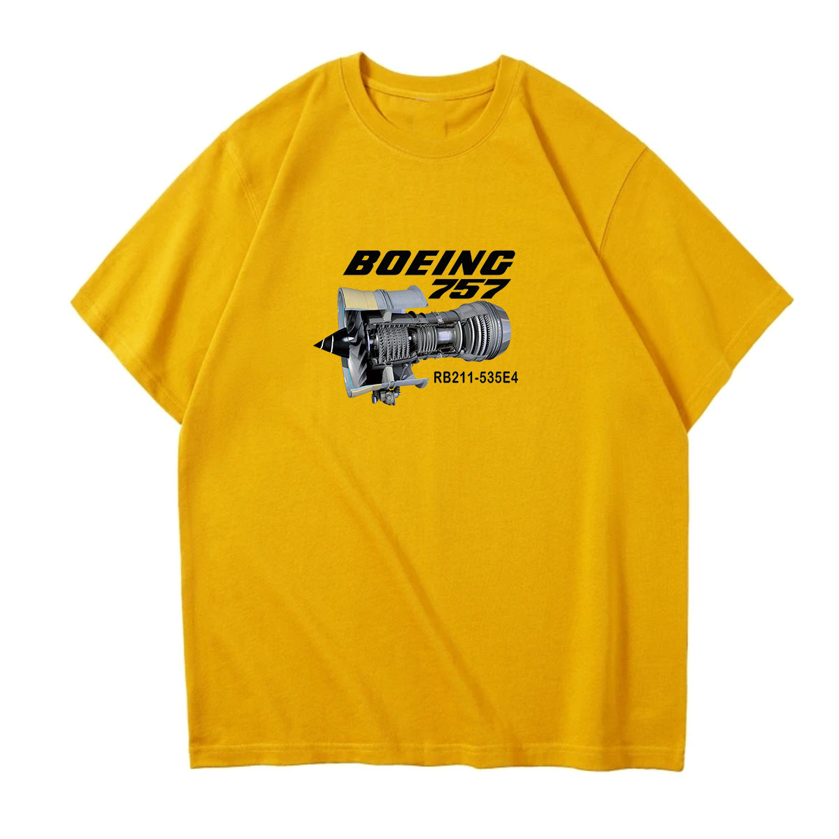 Boeing 757 & Rolls Royce Engine (RB211) Designed Relax Fit T-Shirts
