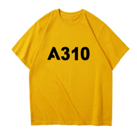 Thumbnail for A310 Flat Text Designed Relax Fit T-Shirts