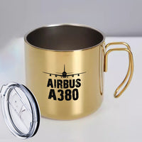 Thumbnail for Airbus A380 & Plane Designed Stainless Steel Portable Mugs