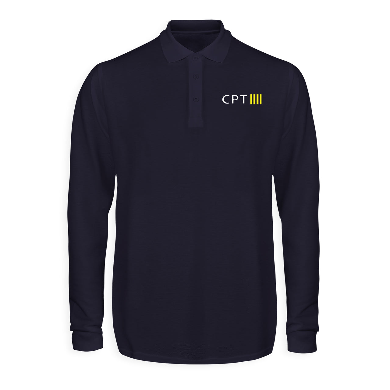 CPT & 4 Lines Designed Long Sleeve Polo T-Shirts