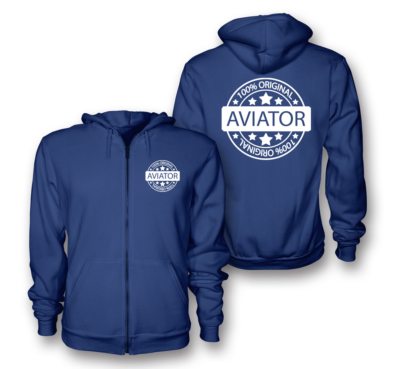 %100 Original Aviator Designed Zipped Hoodies