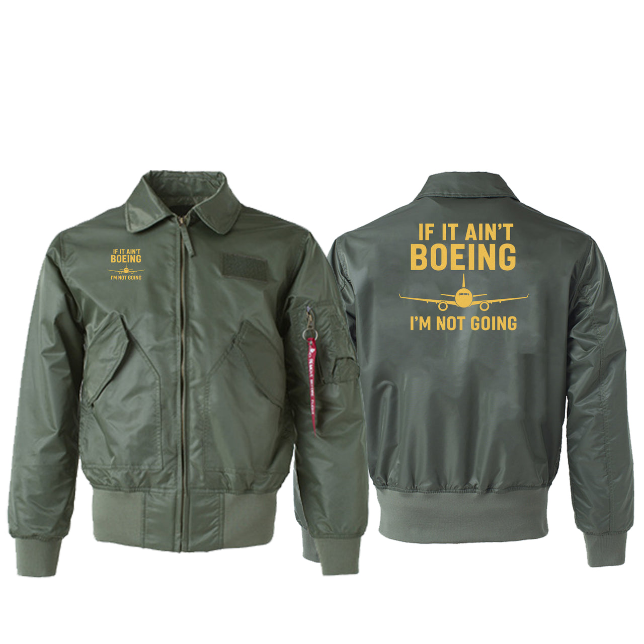 Special If It Ain't Boeing I'm Not Going! Designed Embroidered Patch Attachable Jackets
