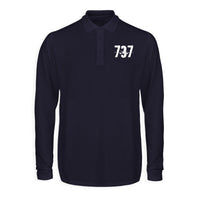 Thumbnail for Boeing 737 Designed Designed Long Sleeve Polo T-Shirts