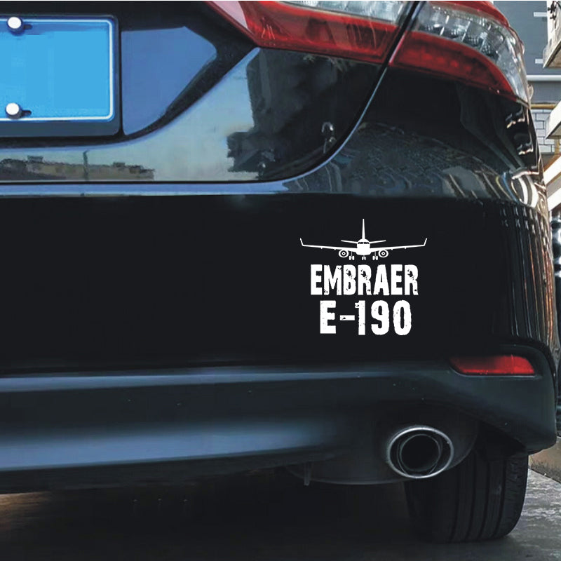 Embraer E-190 & Plane Designed Car Sticker