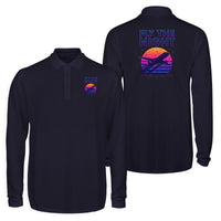 Thumbnail for Fly The Night Designed Long Sleeve Polo T-Shirts (Double-Side)