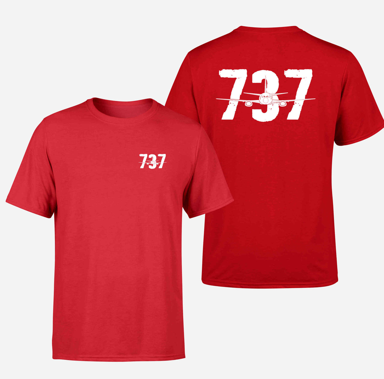 Boeing 737 Designed Designed Double-Side T-Shirts