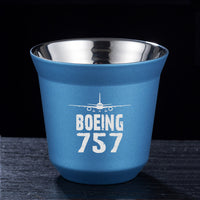 Thumbnail for Boeing 757 & Plane Designed Double Wall Stainless Steel Coffee Mugs