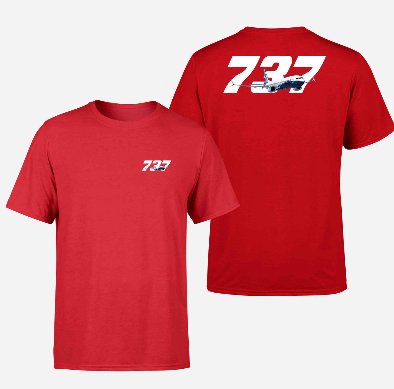 Super Boeing 737 Designed Double-Side T-Shirts