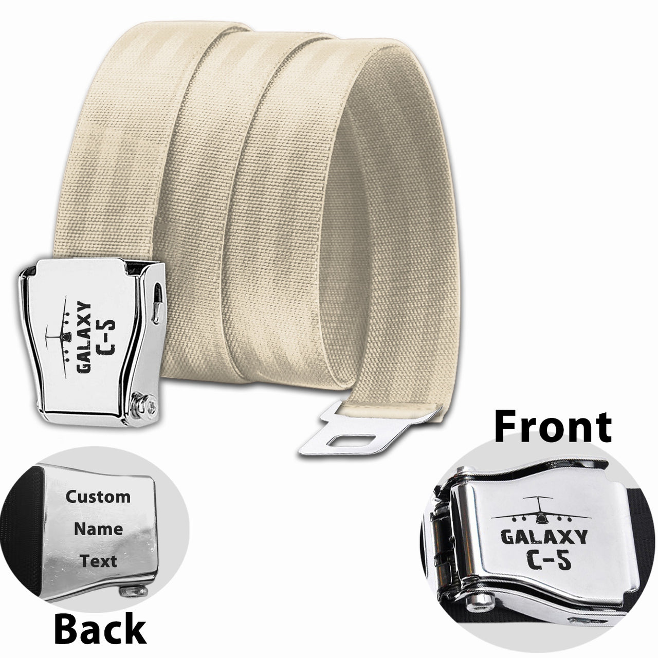 Military Transport Airplane C 5 Designed Fashion Airplane Seat Belts