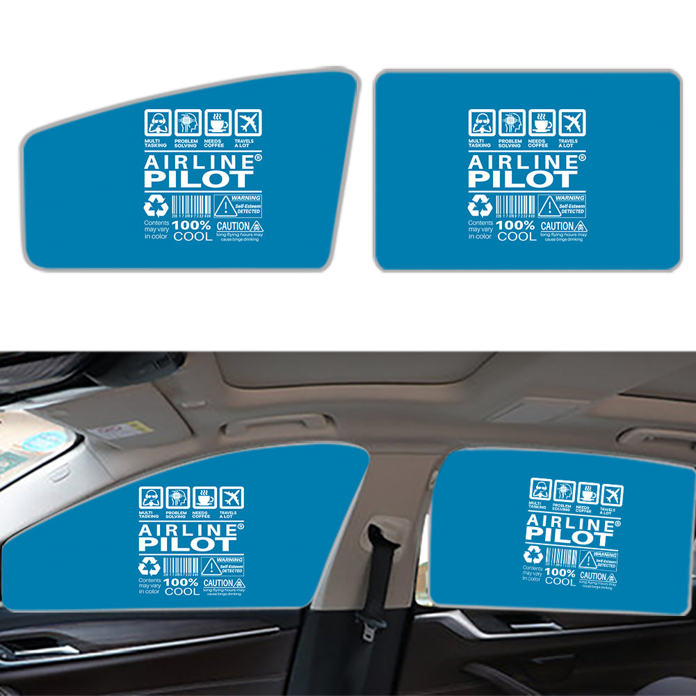 Airline Pilot Label Designed Car Sun Shade (Side window)