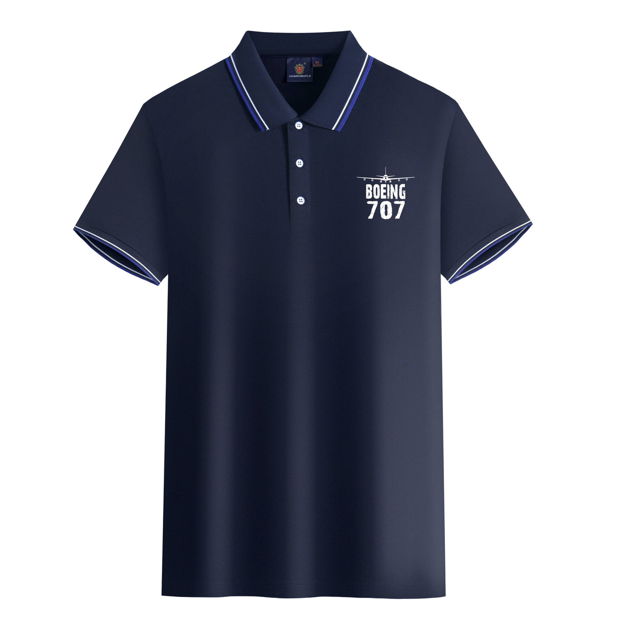 Boeing 707 & Plane Designed Stylish Polo T-Shirts