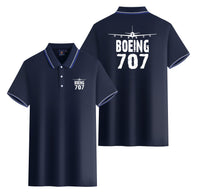 Thumbnail for Boeing 707 & Plane Designed Stylish Polo T-Shirts (Double-Side)