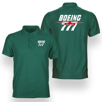 Thumbnail for Amazing Boeing 777 Designed Double Side Polo T-Shirts