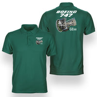 Thumbnail for Boeing 747 & GENX Engine Designed Double Side Polo T-Shirts