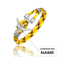 Thumbnail for (Edition 2) Super Quality Stylish Airplane Shape Bracelets Silver  (Mixed Colours)