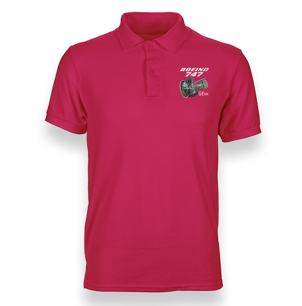 Boeing 747 & GENX Engine Designed "WOMEN" Polo T-Shirts