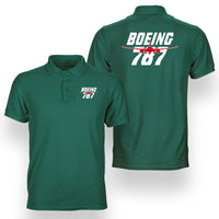 Thumbnail for Amazing Boeing 787 Designed Double Side Polo T-Shirts