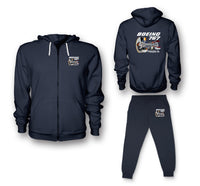 Thumbnail for Boeing 767 Engine (PW4000-94) Designed Zipped Hoodies & Sweatpants Set