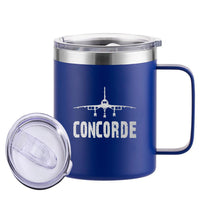 Thumbnail for Concorde & Plane Designed Stainless Steel Laser Engraved Mugs