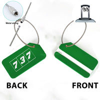 Thumbnail for Flat Colourful 737 Designed Fashion Metal Luggage Tags