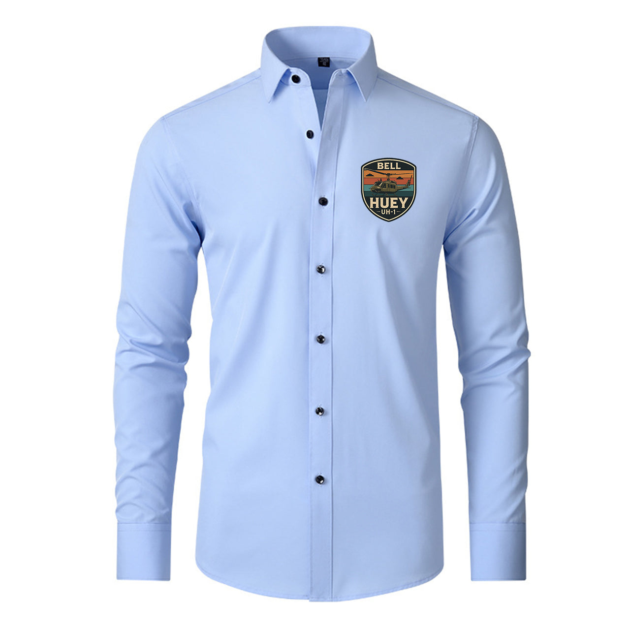 Retro BELL HUEY UH-1 Designed Long Sleeve Shirts