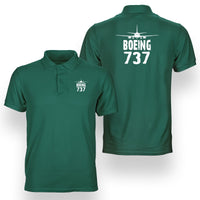 Thumbnail for Boeing 737 & Plane Designed Double Side Polo T-Shirts